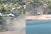 Ελεύθερος ο 39χρονος μετά την προσγείωση ελικοπτέρου σε παραλία των Σπετσών - Αναζητείται η συνεπιβάτης