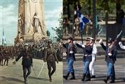 Ιστορικές στιγμές στο Παρίσι: Το ελληνικό άγημα παρέλασε ξανά στην Αψίδα του Θριάμβου, όπως το 1919