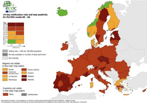 ECDC, κορονοϊός