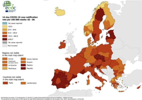 ECDC, κορονοϊός