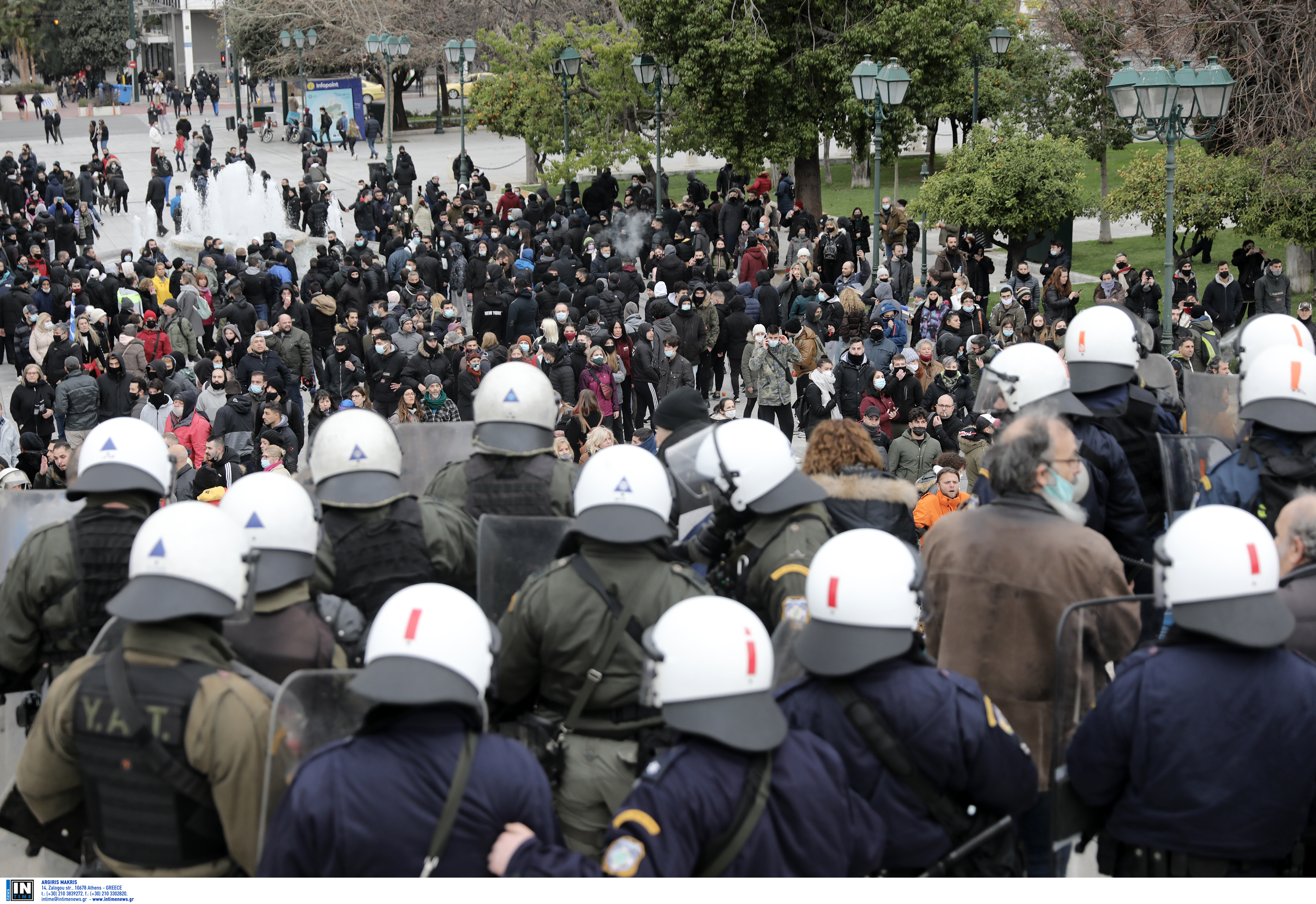 επεισόδια στο Σύνταγμα