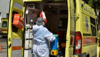 Απολύμανση σε ασθενοφόρο του ΕΚΑΒ